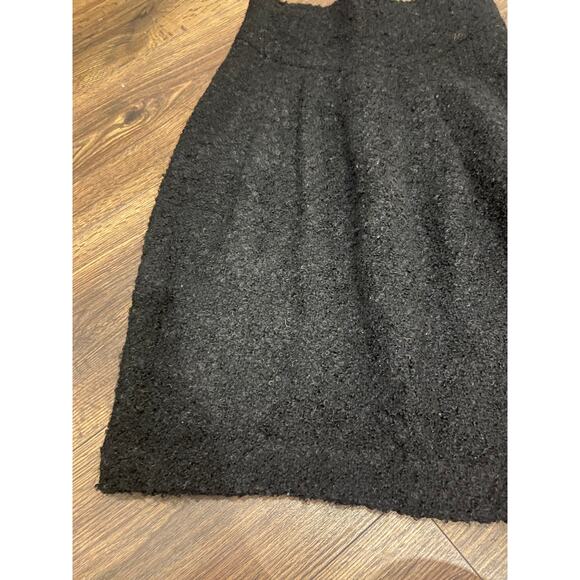 EUC Donna Karan Vintage Wool Mohair black Bouclé High-Waisted Pencil Skirt SZ: 4 - Picture 7 of 10